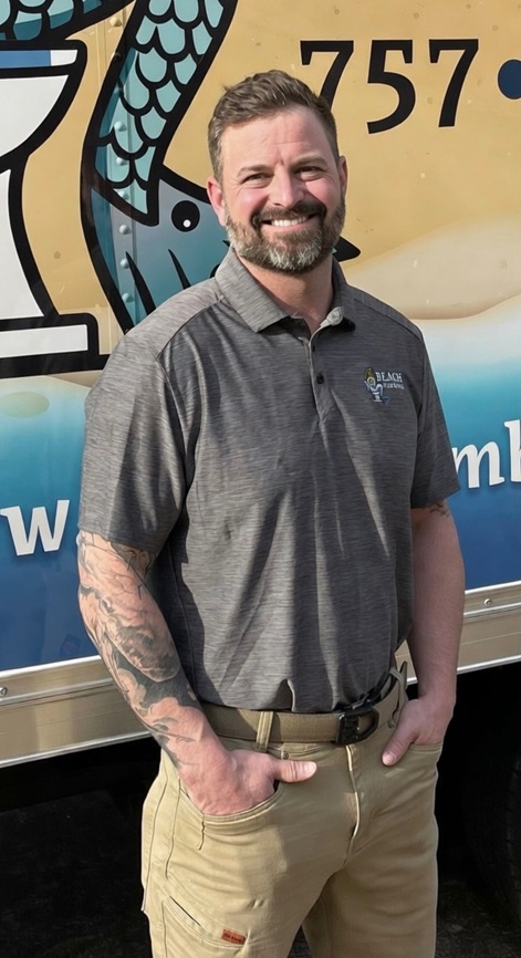 Screenshot Justus Rigell of Beach Plumbing Servicing the Greater Virginia Beach Area